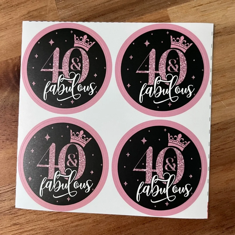 40 & Fabulous Stickers (set of 58) - Picture 1 of 3